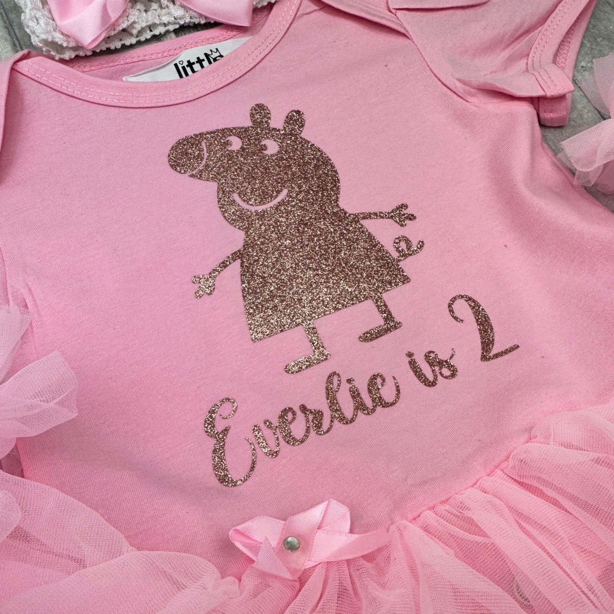 peppa pig dress for birthday Tutu Outfit Party Peppa Pig Bday Outfit Pig Tutu Dress Peppa Pig Party Outfit Peppa Pig Birthday Outfit Pieces Color:Ivory Gold This stylish dress is Oberlin 35