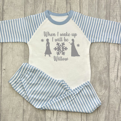 Personalised When I Wake Up I Will Be Frozen Princess Birthday Girls Pyjamas - Little Secrets Clothing