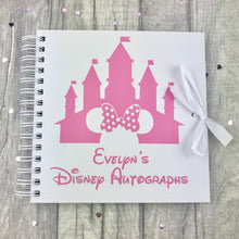 Load image into Gallery viewer, Personalised Disney Autographs Scrapbook Gift, Holiday Memories - Light Pink

