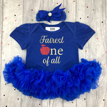 Load image into Gallery viewer, Disney 1st Birthday Snow White Baby Girl Tutu Romper With Headband, Fairest One of All - Little Secrets Clothing
