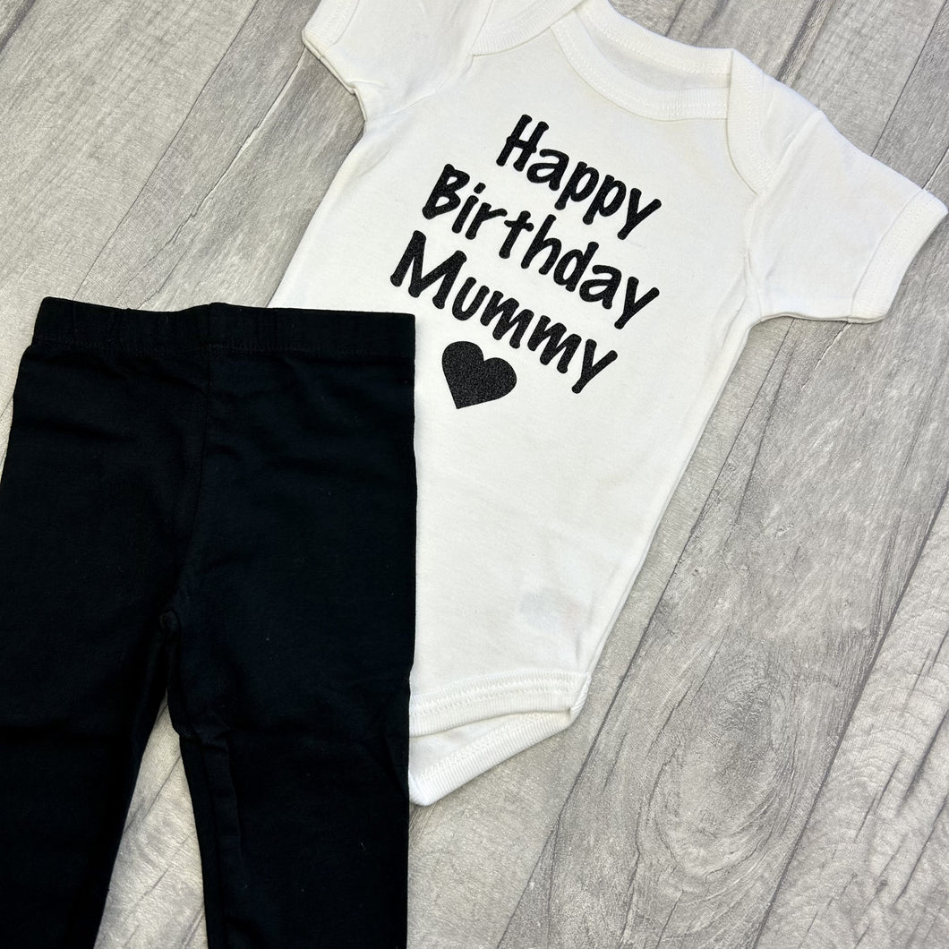 Happy Birthday Mummy Romper & Leggings Set