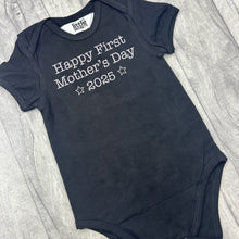 Load image into Gallery viewer, Newborn 1st Mothers Day Romper, Baby Boy Short Sleeve Happy First Mother&#39;s Day
