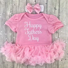 Load image into Gallery viewer, Baby Girl Father&#39;s Day Tutu Romper
