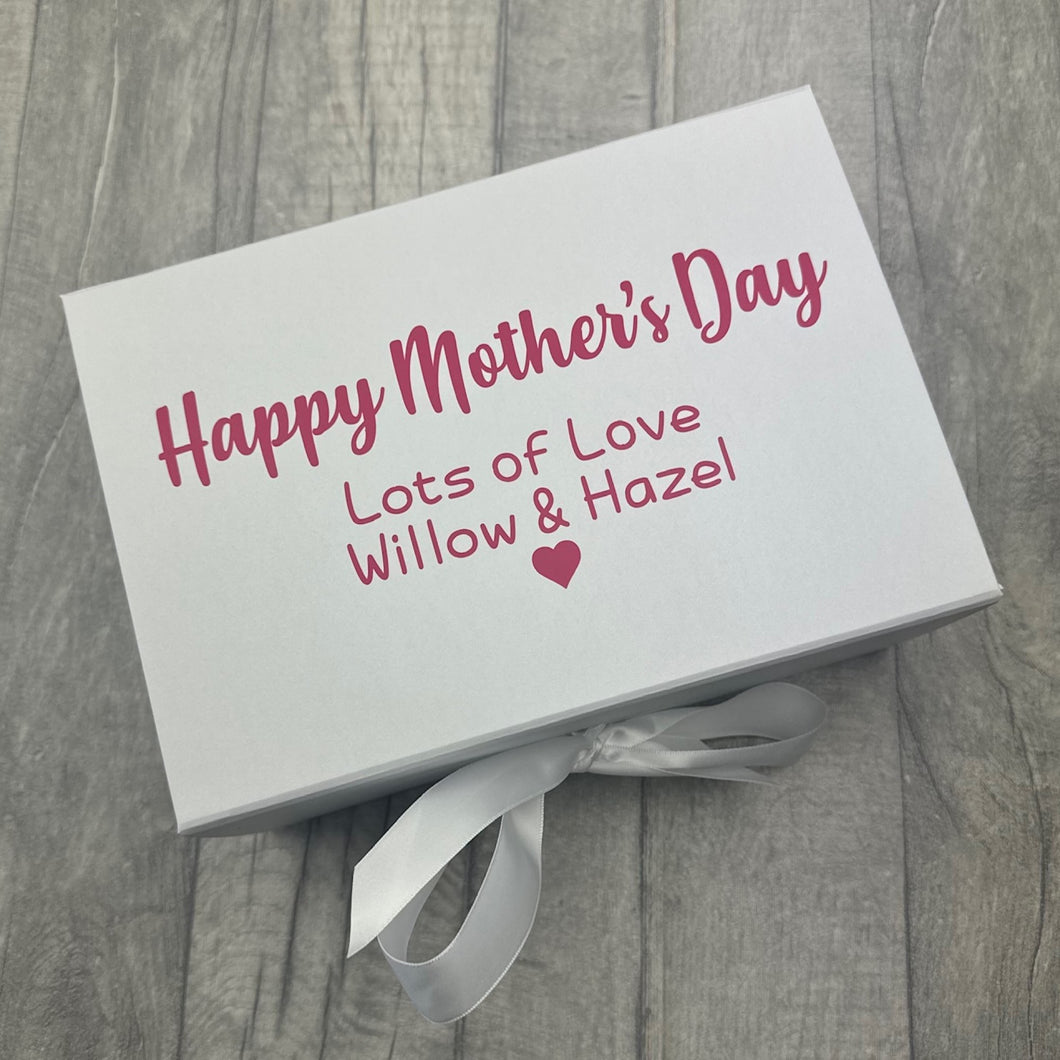 Personalised Happy Mother's Day Gift Box, Small Keepsake Box