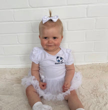 Load image into Gallery viewer, Personalised England Football Baby Girl Tutu Romper Outfit
