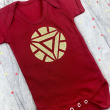 Load image into Gallery viewer, Iron Man Superhero Newborn Baby Red Bodysuit - Little Secrets Clothing
