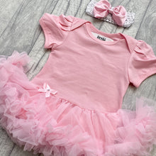 Load image into Gallery viewer, Custom Your Own Light Pink Tutu Romper With Headband
