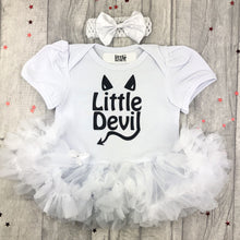 Load image into Gallery viewer, Baby Girl Little Devil Halloween Fancy Dress Red Tutu Romper with Headband
