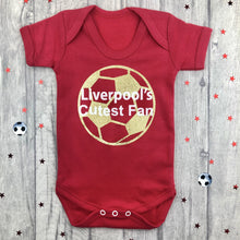Load image into Gallery viewer, Liverpool&#39;s Cutest Fan Baby Short Sleeve Bodysuit Romper
