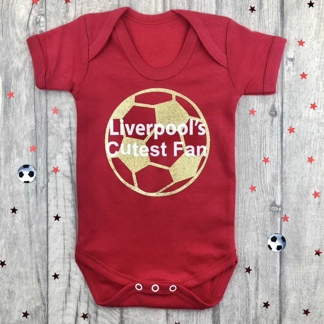 Liverpool's Cutest Fan Baby Short Sleeve Bodysuit Romper