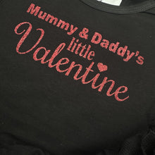 Load image into Gallery viewer, Mummy &amp; Daddy's Little Valentine Baby Girl Tutu Romper Set, Valentine's Day Outfit
