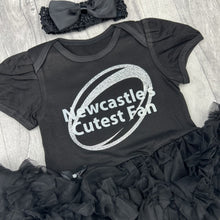 Load image into Gallery viewer, Newcastle&#39;s Rugby Cutest Fan Tutu Romper
