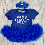 Our First Father's Day 2024 Tutu Romper, Daddy & Daughter