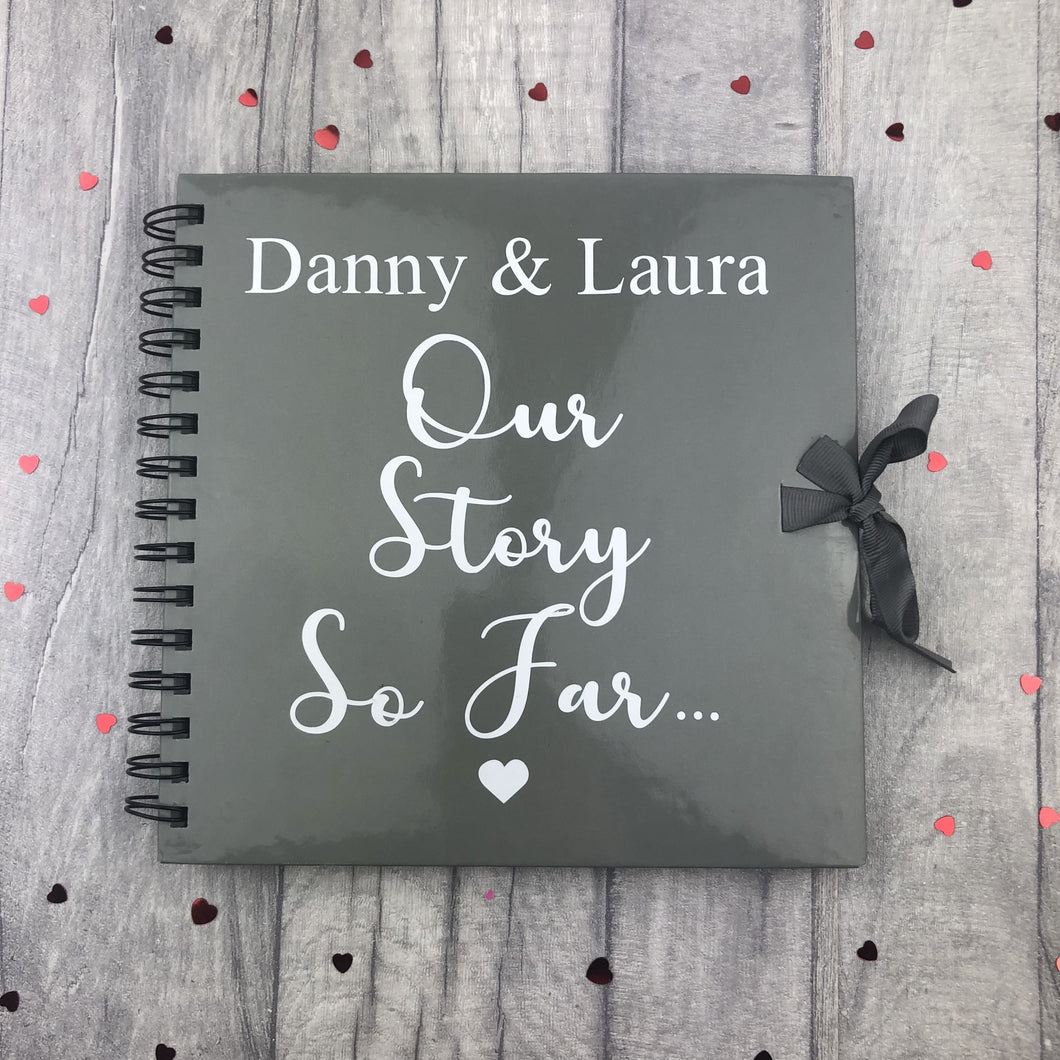Personalised Couples Scrapbook Gift, Our Story So Far... - Little Secrets Clothing