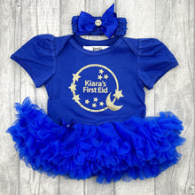 Load image into Gallery viewer, Baby Girls Personalised First Eid Tutu Romper
