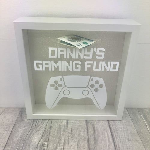 Personalised Gaming Fund Money Saving Box Gift
