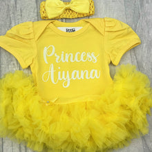 Load image into Gallery viewer, Personalised Name Newborn Baby Girl Tutu Romper
