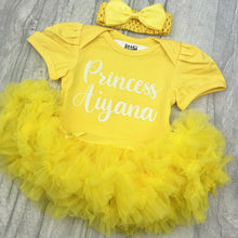 Load image into Gallery viewer, Personalised Name Newborn Baby Girl Tutu Romper
