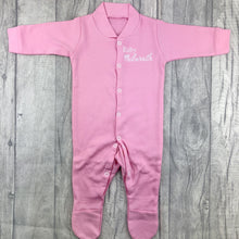 Load image into Gallery viewer, Personalised Newborn Baby Surname Sleep Suit
