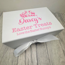 Load image into Gallery viewer, Personalised Easter Treats Gift Box, From The Easter Bunny, Small Keepsake Box
