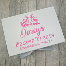 Load image into Gallery viewer, Personalised Easter Treats Gift Box, From The Easter Bunny, Small Keepsake Box
