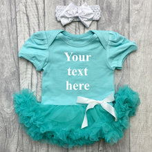 Load image into Gallery viewer, Custom Your Own Green Tutu Romper With Headband
