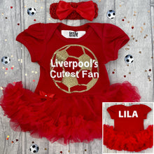 Load image into Gallery viewer, Personalised Liverpool’s Cutest Fan Tutu Romper - Little Secrets Clothing
