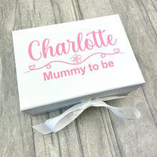 Load image into Gallery viewer, Personalised Mummy To Be Gift Box, Small Keepsake Box
