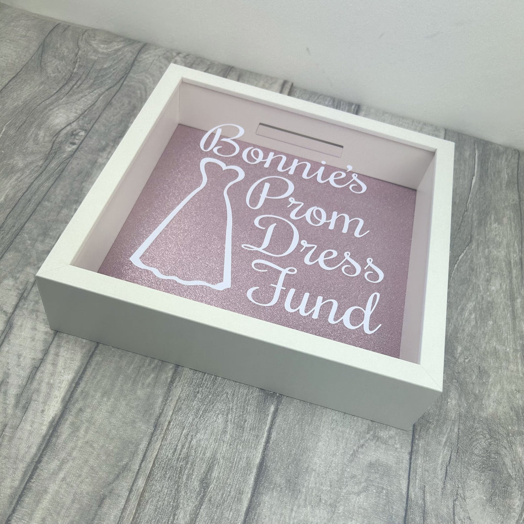 Personalised Prom Dress Fund Saving Money Box Gift