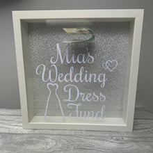 Load image into Gallery viewer, Personalised Wedding Dress Fund Saving Money Box Gift
