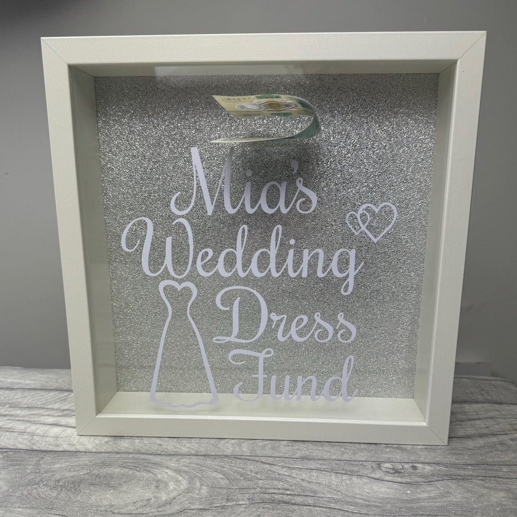 Personalised Wedding Dress Fund Saving Money Box Gift