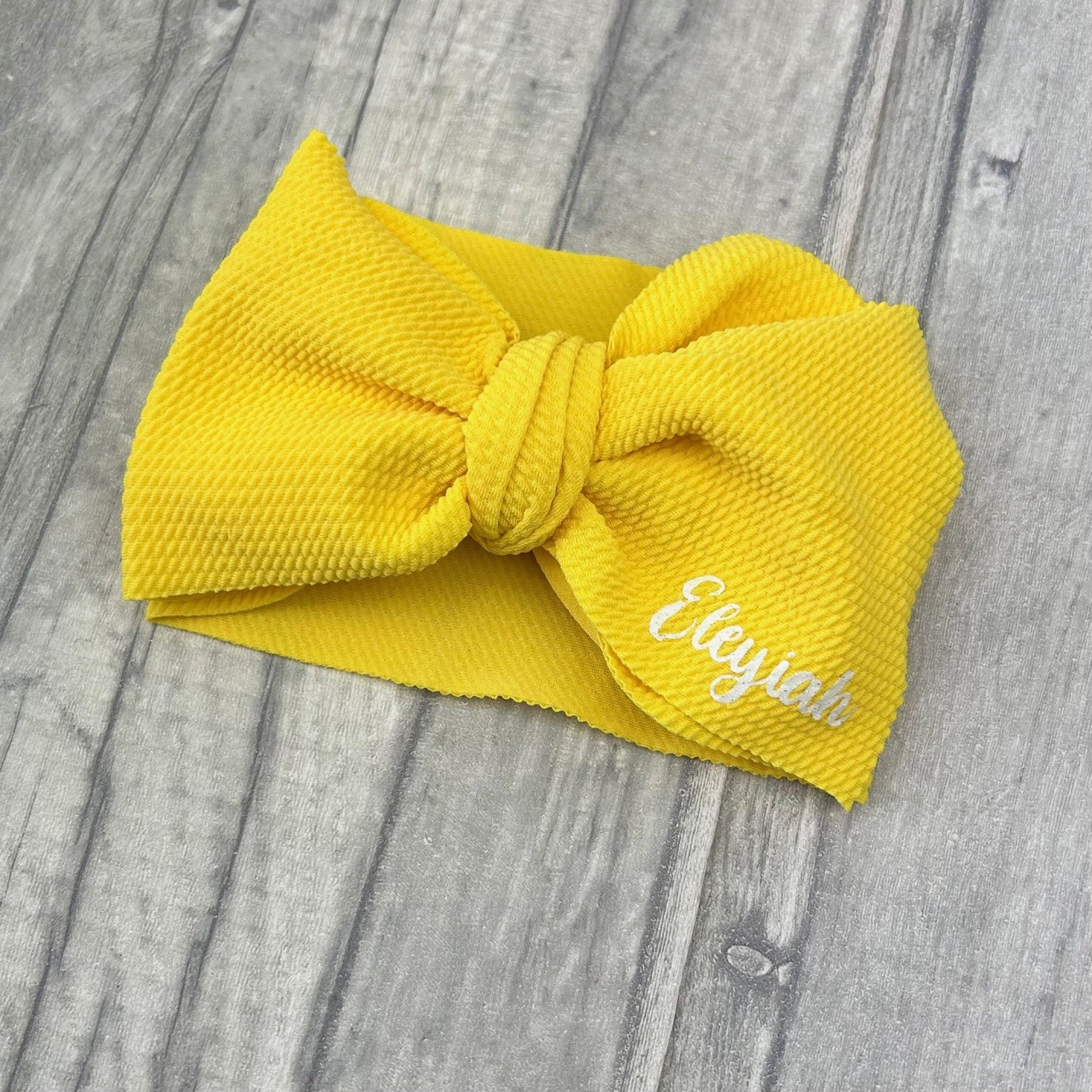 Personalised Oversized Bow Baby Girl Headband