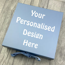 Load image into Gallery viewer, Personalise Your Own Light Blue Gift Keepsake Ribbon Box

