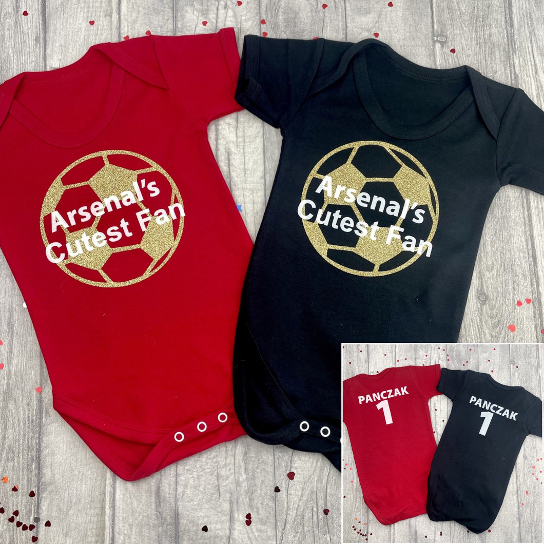 Personalised Arsenal's Cutest Fan Football Romper