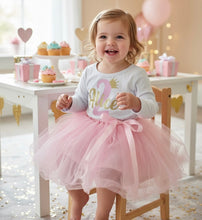Load image into Gallery viewer, Personalised Baby Girl Birthday Tutu Dress with Name &amp; Age
