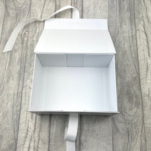 Load image into Gallery viewer, Personalise Your Own Small White Gift Keepsake Ribbon Box
