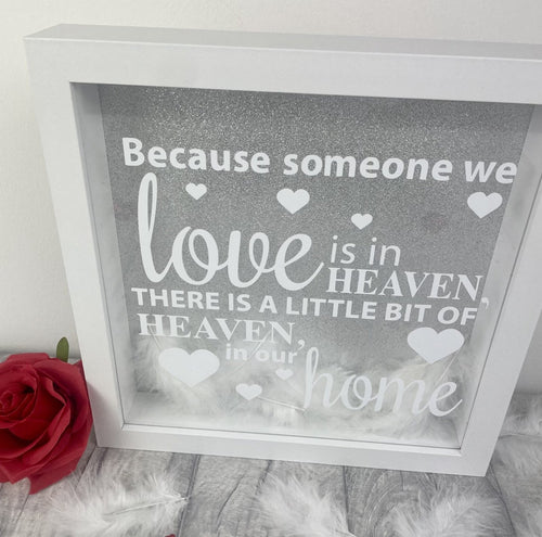 Bereavement Heaven Quote Box Frame Gift - Little Secrets Clothing