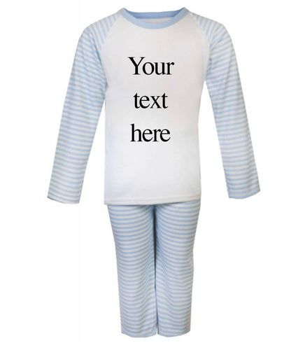 Custom Your Own Boys Blue Pyjamas - Little Secrets Clothing