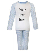 Load image into Gallery viewer, Custom Your Own Boys Blue Pyjamas

