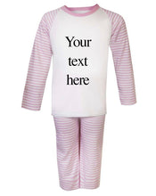 Load image into Gallery viewer, Custom Your Own Girls Pink Pyjamas - Little Secrets Clothing
