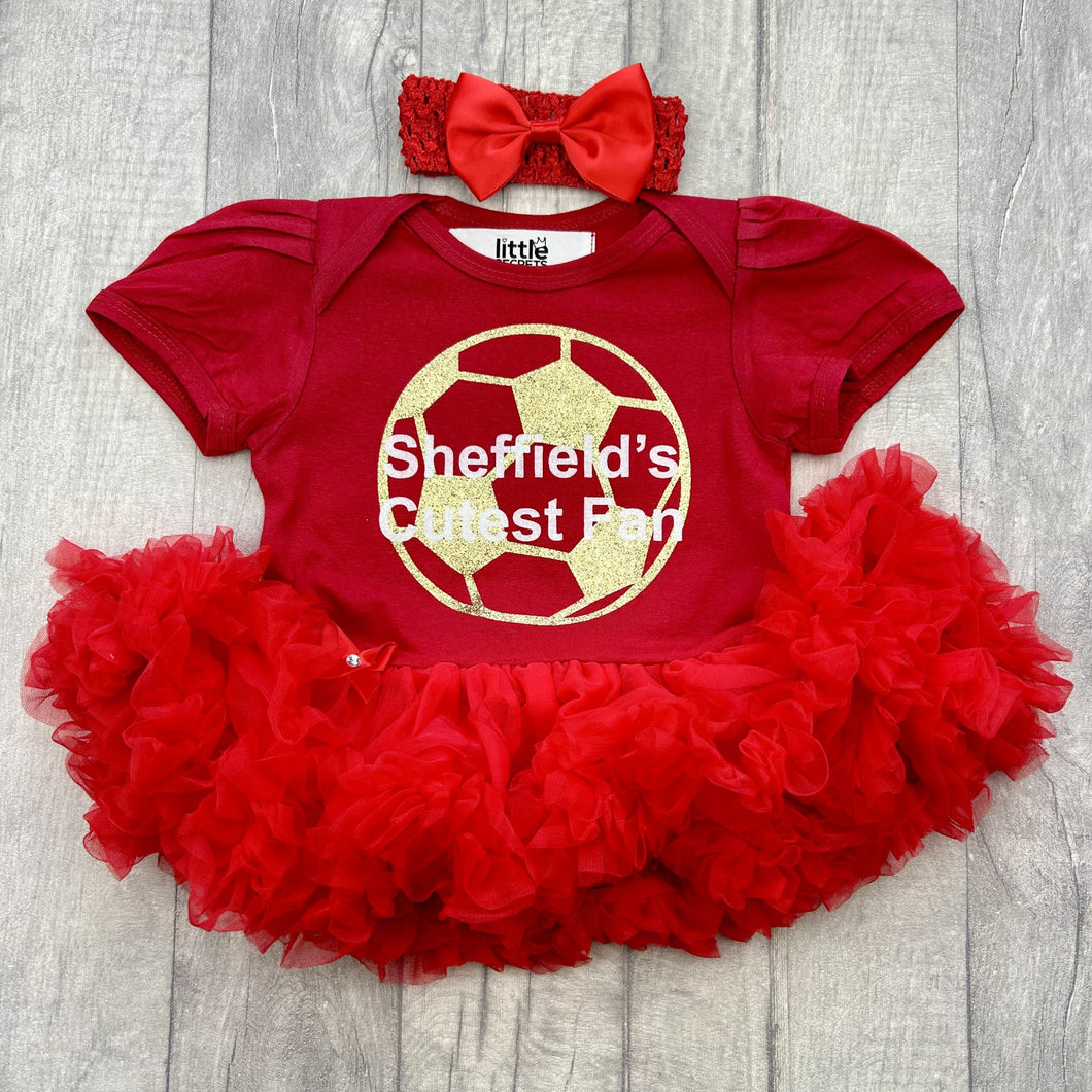 Sheffield's Cutest Fan Football Tutu Romper