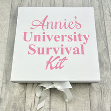 Load image into Gallery viewer, Personalised University Survival Keepsake Gift box
