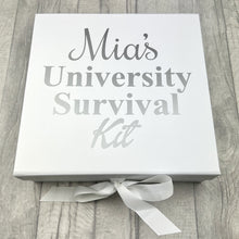 Load image into Gallery viewer, Personalised University Survival Keepsake Gift box
