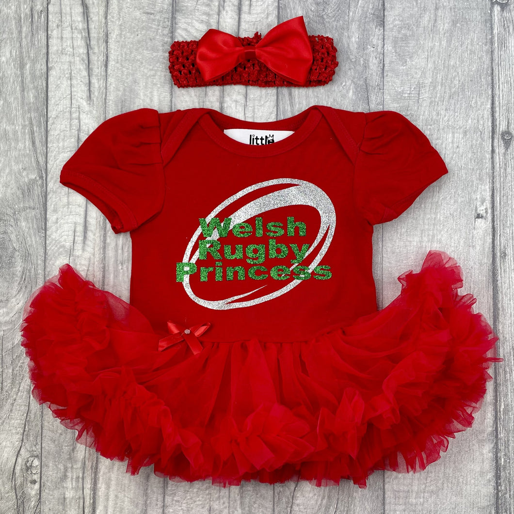 Welsh Rugby Princess Tutu Romper