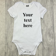 Load image into Gallery viewer, Custom Your Own White Short Sleeve Baby Romper
