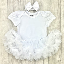 Load image into Gallery viewer, Custom Your Own White Tutu Romper With Headband
