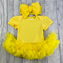 Load image into Gallery viewer, Personalised First Eid Tutu Romper &amp; Oversized Bow Headband Set
