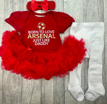 Load image into Gallery viewer, Cute Football Baby Girl Tutu Romper Set
