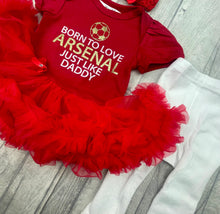 Load image into Gallery viewer, Cute Football Baby Girl Tutu Romper Set
