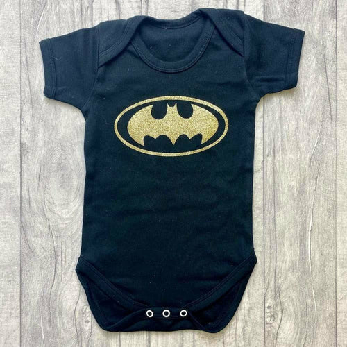 'Batman' Baby Boy's Halloween, Superhero Fancy Dress Cotton Short Sleeve Romper